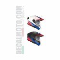 HELMET ACERBIS RIDER MODULARE GS TRICOLOR